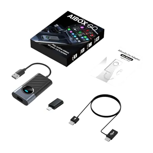 [Bebemax]カーテレビメイト ワイヤレスCarPlay/Android Auto対応 Netflix/YouTube/Prime Video再生可能 オフライン再生機能搭載 4+32GB大容量ストレージ 即插即用 高温/低温環境安定動作 車載エンター