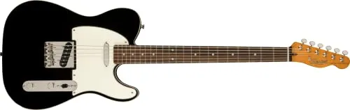 Squier by Fender エレキギター Classic Vibe Baritone Custom TelecasterR, Laurel Fingerboard, Parchment Pickguard, Black ソフトケース付き