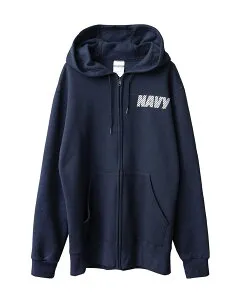 【最短即日発送】クーポンで15%OFF★SOFFE ソフィー 9477NX OFFICIAL U.S.NAVY UNIFORM フィジカル トレーニング スウェット ジップ フーディ MADE IN USA / フルジップパーカー【T】｜メンズ トップス 大き
