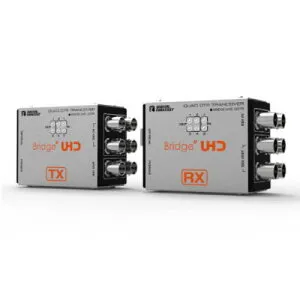 ADTECHNO エーディテクノ 送信機から受信機へ3G-SDI 4系統伝送で4K UHDにも対応！4K UHD対応3G-SDI6系統伝送光延長器 UHD_QOTR