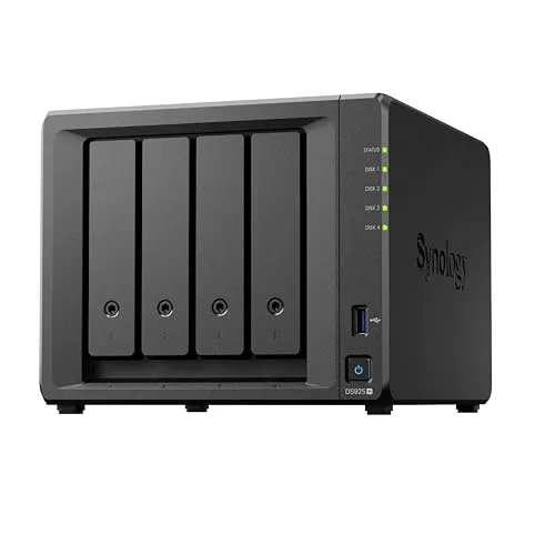 Synology NASキット 4ベイ DS925+ RyzenCPU 4GBメモリ搭載 スタンダードユーザー向け 国内正規代理店フィールドレイク取扱品 電話サポート対応品 DiskStation