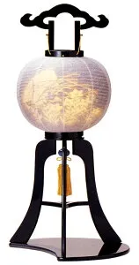 【盆提灯・盆ちょうちん】10号秋月「創作台付行灯」【送料無料！】fs04gm