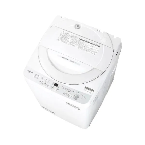 全自動洗濯機 洗濯・脱水容量6kg シャープ 穴なし槽シリーズ シルバー系 ES-GE6J-S SHARP 時間指定不可