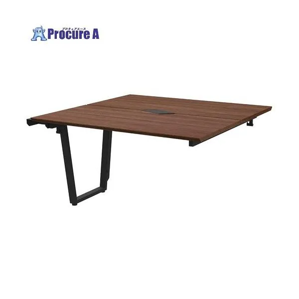 アールエフヤマカワ チルト フリーアドレス用テーブル 増連 W1200×D1200 ウォルナット×ブラック脚 ■▼694-6258 RFCLT-1212ADDM-BL 1台