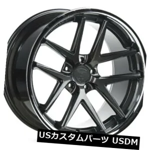 海外輸入ホイール Rohana RC9 22x10.5 5x114 +40グロスグラファイト/ステイン less Lip Rims（4個セット） Rohana RC9 22x10.5 5x114 +40 Gloss Graphite/Stainless Lip Rims (Set of 4) 【並行輸入品】
