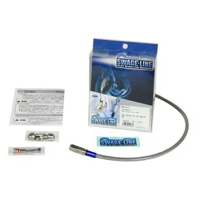 SWAGE-LINE リアホースキット ステン/クリア RF400R/RV 93-98 STR447 バイク ブレーキホース