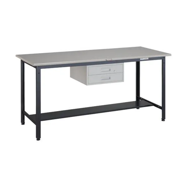 TRUSCO HAEWS型立作業台 1800X750XH885 2段引出付 HAEWS1875F2 [HAEWS-1875F2][r21][s9-033]