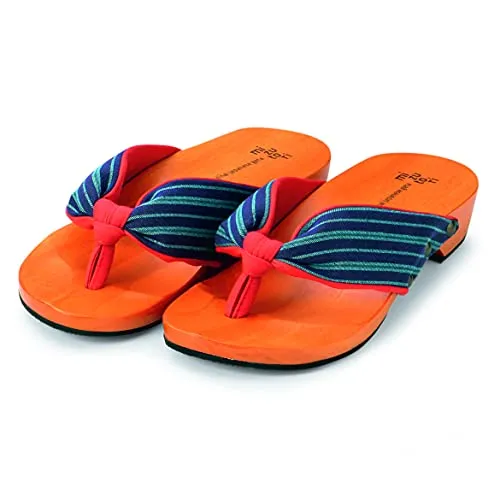 [mizutori] みずとり 洋服にも合うモダン下駄 げた物語 (オリジナルかかと保湿クリーム付き) 3.5cmヒール 【レディースサイズ 】みずとり工業 (NT-16, 22.5 cm)