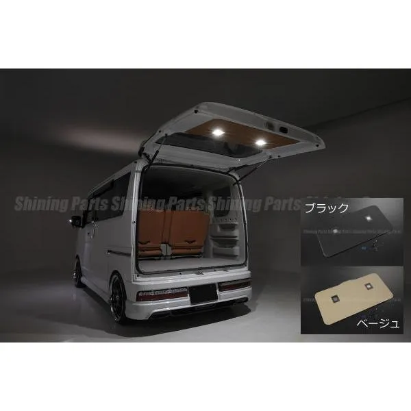 エブリイワゴン DA17W エブリイバン DA17V LEDトランクランプ付 バックドアトリムボード EVERY スクラム NV100 クリッパー ミニキャブ タウンボックス