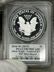 2016-W (2019) PR70DCAM シルバーイーグル WP ミントホード ジム・ピード PCGS