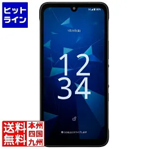 要エントリ【04/25 24時間限定当選確率2分の1！1等最大100%ポイントバック】 京セラ 法人向け5Gスマートフォン DIGNO SX5 ブラック(MediaTek Dimensity 6400/8GB/128GB/Android 16/6.1型/SIMスロット：あり) KC-S30