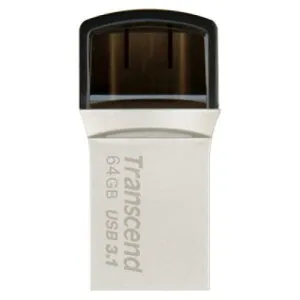 Transcend TS32GJF890S 32GB USB3.1 Pen Drive OTG Type AC Silver