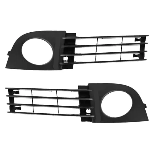 フォグランプグリル Compatible With For A6 For Quattro Sedan 2002 2003 2004 2005 フロントバンパー下部フォグランプグリルカバー 2個セット OEM:4B0807681T