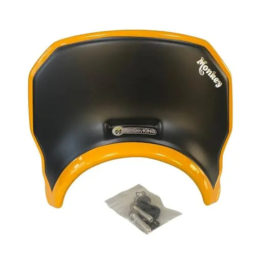 MonQeyKing ホンダ モンキー125用 メーターバイザーV3 Honda Monkey 125 Meter Visor Windshield V3 (Yellow)