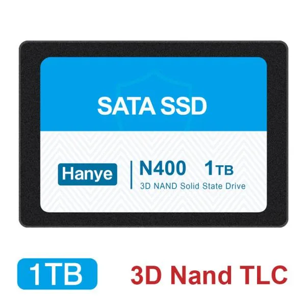 Hanye製 SSD 1TB 3D Nand TLC 高耐久性 内蔵 2.5インチ 7mm SATAIII 6Gb/s R:560MB/s アルミ製筐体 N400 国内3年保証・翌日配達 送料無料