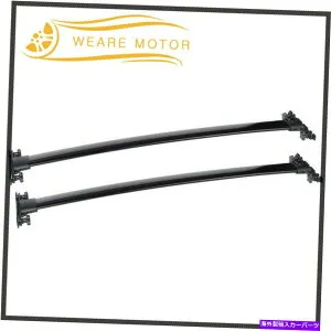 クロスバー ブラックアルミニウムルーフラック/レールトップクロスバー荷物08-13トヨタハイランダー Black Aluminum Roof Rack/Rail Top Cross Bar Luggage For 08-13 Toyota Highlander【並行輸入品】
