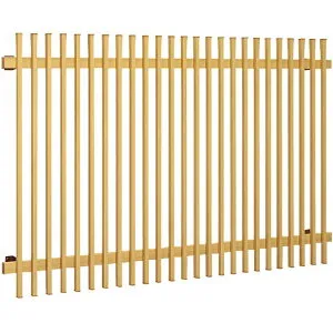 YKKAP ひのき調面格子 太桟格子タイプ 幅950mm×高さ1000mm LA2-07409『格子 防犯 防犯対策 台風対策 アルミ アルミサッシ 面格子 窓格子 日除け 日よけ 目隠し 換気 風が通る 採光 リフォーム D