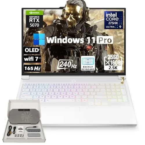 Lenovo Legion 7i ゲーミングノートパソコン - 16インチ 2.5K OLED 240Hz 500 nit(2560 x 1600)、Intel-15 Core Ultra 9 275HX、NVIDIA GeForce RTX 5070、8