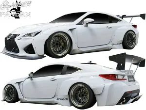 【M's】 レクサス RC F USC10 前期 (2014.10-2018.10) PANDEM V2 サイドスカート 左右 FRP パンデム Rocket Bunny ロケットバニー ロケバニ TRA京都 エアロ パーツ 部品 外装 社外 カスタム LEXUS RCF RC-F 10RCF Ver.2 V2