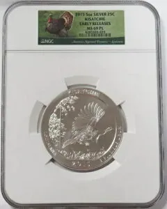 2015 ATB キサッチー シルバー 5オンス アメリカ ザ・ビューティフル NGC MS 69 PL アーリーリリース