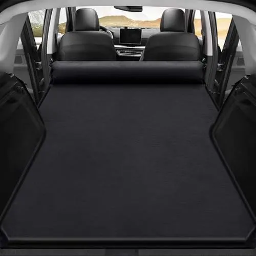 車中泊 マット に適合する トヨタプリウスα (Prius α) 40系 ZVW40型 2011年5月~ 2021年3月 車中泊マットレス 車載 エアーベッド スエード生地 エアーマット トランク 後部座席 折畳み式 便利グッズ キャンプ用品 自動膨張マッ