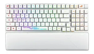 【エントリーで最大全額ポイント還元｜5/6まで】 ASUS｜エイスース ゲーミングキーボード＋リストレスト ROG Strix Scope II 96 RX Wireless(英語配列) ムーンライトホワイト STRIX/SCOPE2/96/RX/WL/WH/RD [有線