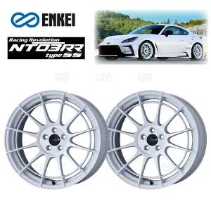ENKEI エンケイ NT03RR type-SS (ホワイト/ミドルフェイス) 9.0J x 18インチ +48 PCD100 5穴 2本セット (NT03RRSS-E001-WH-2S