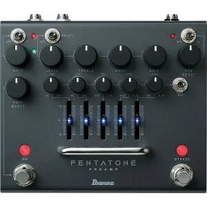 【マラソン期間中 エントリーでさらにP5倍】Ibanez PTPRE ディストーション ペンタトーンプリアンプ エレキギター用エフェクター オールアナログ回路 EQ帯域調整可能 アイバニーズ PENTATONE PREAMP
