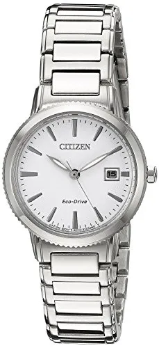 シチズン Citizen Eco-Drive Women's 'Sport' Quartz Stainless Steel Casual Watch, Color: Silver-Toned (Model: EW2370-57A) [並行輸入品]