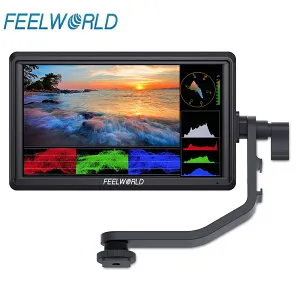 Feelworld FW568 V3 カメラ用モニター 6インチ IPS 超薄型 1920x1080高解像度 3D LUT HD オンカメラ ビデオモニター 4K HDMI信号出力 ミラーレスカメラ撮影確認用 DSLR カメラフィールドモニター ビデオピー