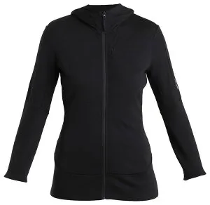 アイスブレーカー レディース アウター パーカー・スウェット icebreaker Women's Merino 260 Quantum IV Long Sleeve Zip Hoodie Black ブラック
