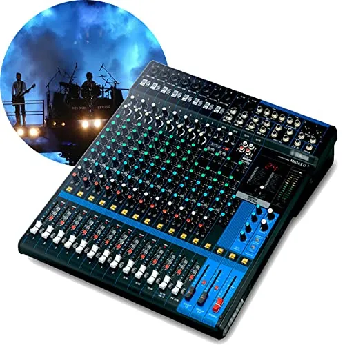 MG16XU ミキサー パフォーマンス録音用エフェクト付き 結婚式 会議バンド ステージ オーディオ ハブ チューナー