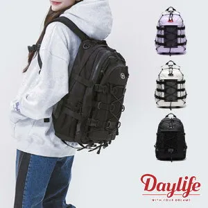 HE&SHE [送料無料] Daylife 正規品 デイライフ 2022 DAYLIFE DOUBLE STRING BACKPACK バックパック 韓国ファッション 韓国ブランド 新学期カバン PC収納可能 防水 大容量 おしゃれリュック 学生カバン 軽い