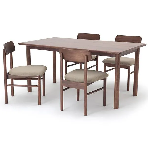 NDstyle Knut2 ダイニングテーブルセット ウォールナット クヌート ツー 野田産業