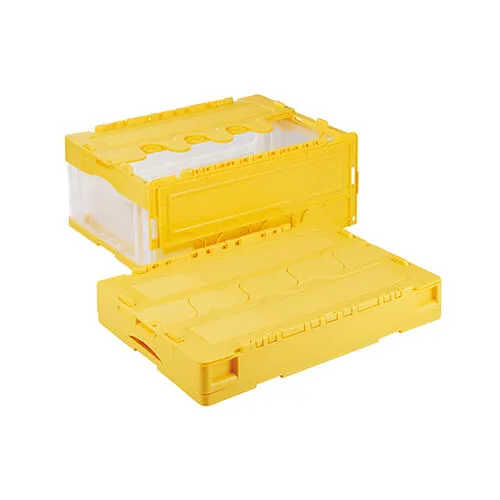 リス コンテナーCF-S31NR 530×366×230mm 透明/イエローACCN872<1個>