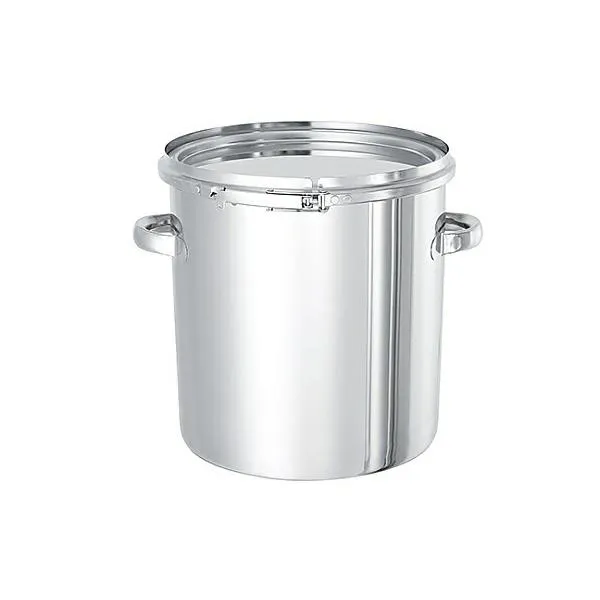 日東金属工業 テーパー型ステンレス密閉式タンク バンドタイプ L型シリコンパッキン付 10L 1個 TP-CTL-24