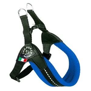 Tre Ponti (トレポンティ)Fibbia adjustable type SOFT MESH フィッビア ソフトメッシュ 調節可能 クッション性 通気性良し ハーネス 犬用 (LTP123) (3.5号, ブルー)