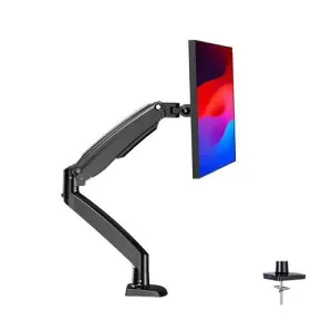 オウルテック HNSS33B ガススプリング式モニターアーム/13-35インチサイズモニター対応/シングル画面/ブラック