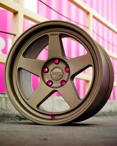 【正規代理店】 KANSEI WHEELS KNP ブロンズ 5スポーク 1本 17インチ 18インチ 8.5J 9J 9.5J 10.5J PCD100 112 114.3 120テクスチャーブロンズ ゴールドカンセイホイール USDM JDM スタンス ドリ