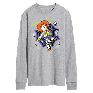ディズニー ピクサー レディース トップス Tシャツ グラフィック Disney / Pixar Disney/Pixar's Toy Story Men's Jessie Web Long Sleeve Long Sleeve Graphic Tee Gray グレー