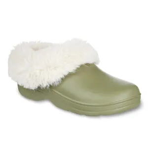 トーツ レディース シューズ サンダル プラスサイズ totes Bailey Women's Plush Removable Liner Clog Slippers Olive Coast オリーブ