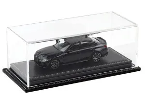 アトランティックケース 1/43 プラスティックディスプレイケース ミュールーズ ブラック レザーベース※ミニカーは付属しません。Atlantic Case 1:43 Plastic Display Case MULHOUSE with black leather Base