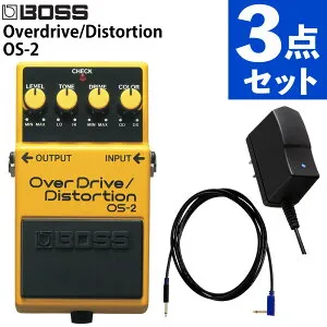 【アダプター・シールド付き】BOSS エフェクター OverDrive/Distortion OS-2 PSA-100S2 VOX VGS-30 ギターエフェクターセット オーバードライブ ディストーション（ラッピング不可）（.QL）