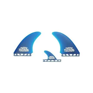 パシフィックバイブレーション サーフィン フィン サーフグッズ マリンスポーツ サーフボード ロングボード PACIFIC VIBRATIONS AMT Twin Futures Twin 2 + 1 Fins Surfboard 3 fin Set Fiberglass Resin Color Blue AMT Twin