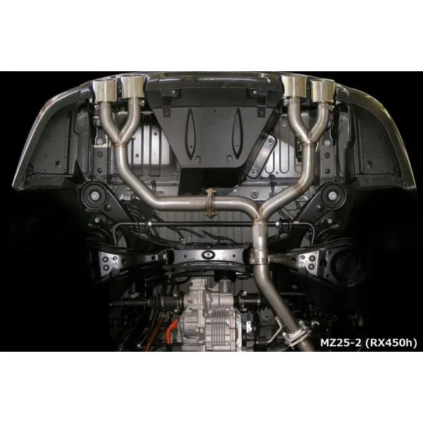 M'z SPEED エキゾーストシステム 左右4本出し (MZ25-2) レクサス RX450h 10系 H24.4～H27.9 2GR-FXE MC後 ラヴライン 2331