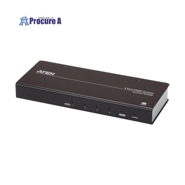 ATEN ビデオ分配器 HDMI / 1入力 / 4出力 / 4K 対応 ■▼115-2281 VS184B 1台