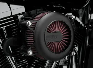 40375バンス＆ハインズVanceHines VO2 エアインテイク Rogue ローグ ブラック TOURING 08-16／SOFTAIL 16-17（電スロ）