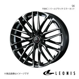 LEONIS/SK IS250/IS300h 30系 ～2020/11 FR ホイール 1本 0039052【16×6.5J 5-114.3 INSET40 PBMC(パールブラック ミラーカット)】
