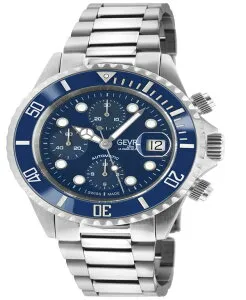 ジェビル レディース アクセサリー 腕時計 Tシャツ Gevril Women's Wall Street Chrono Men'swiss Automatic Silver-Tone Stainlessteel Bracelet Watch 43mm Silver-Tone シルバー