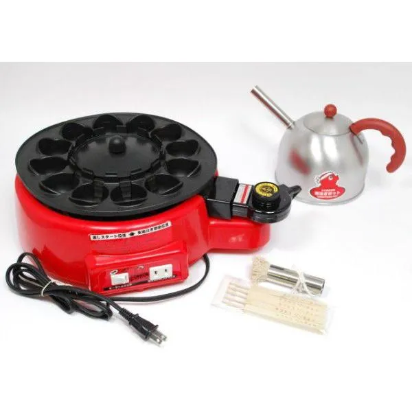 たこ焼き工場 トントン レシピ付き KS-2614 調理用品 調理器具 たこ焼き器 タコ焼き器 たこやきプレート おやつ